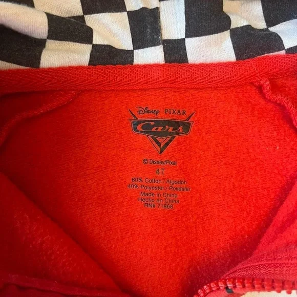 Red Lightning McQueen Hoodie - Picture 2 of 3